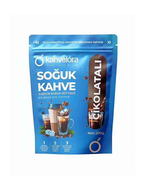 قهوة كاهفيلورا مثلجة بنكهة الشوكولاتة بودرة – 200 جرام