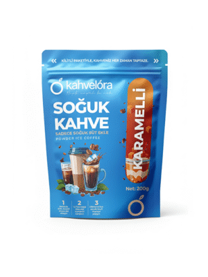 قهوة كاهفيلورا مثلجة بنكهة الكراميل بودرة – 200 جرام