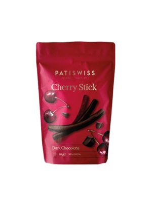 عيدان كرز مغطاة بشوكولاتة داكنة من باتيسويس – 80 جرام