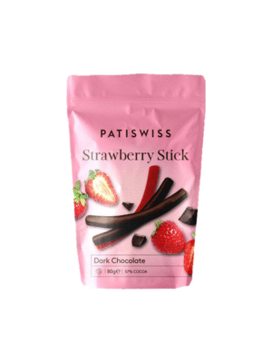 باتيسويس أعواد فراولة مغطاة بالشوكولاتة الداكنة – 100 جرام